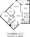 Aspen floor plan Aspen floor plan at The Riverwood, Minnesota, 55118